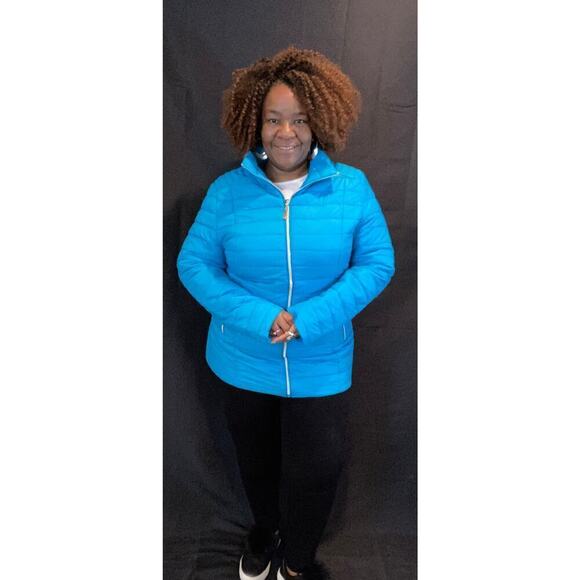 White Mark Curvy Straight Puffer Coat - NWT (Boutique) - Picture 4 of 7